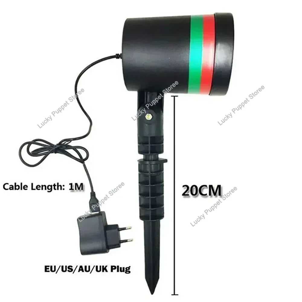 Projecteur laser de fées de Noël de plein air ciel étoilé Projecteur de scène Douches Jardin Pelouse Éclairage de scène Paysage Disco Lumière du Nouvel An